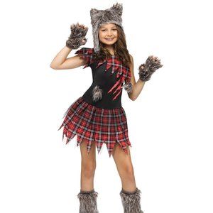 Wolf Girl Costume Size Large 12-14